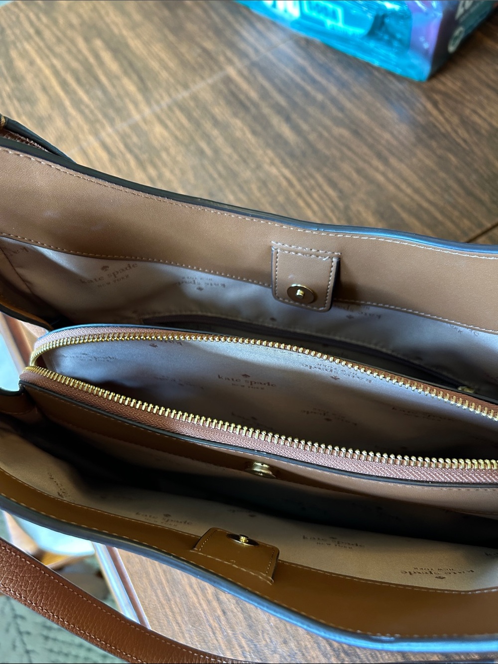 kate spade Brown Pebbled Leather Shoulder Hobo - Picture 3 of 13